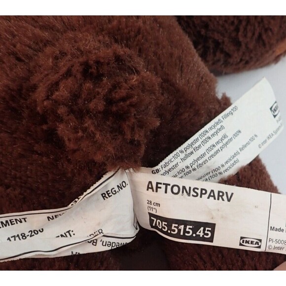 Ikea Stuffed Animal Toy LOT of 4 Elephant Bear Panda & Cheetah Cub - Picture 4 of 14